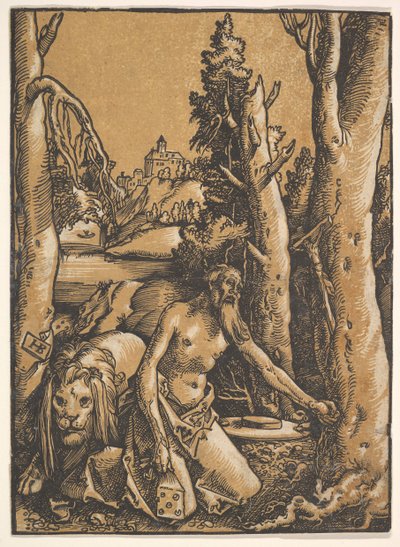 沙漠中的圣杰罗姆（ca. 1511。 作者 汉斯·鲍登