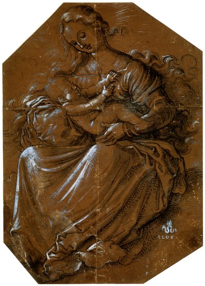 处女和儿童，c1500-1545 作者 汉斯·鲍登