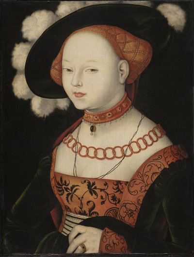 德语: Bildnis einer Dame 一位女士的肖像 作者 汉斯·巴尔登·格里恩