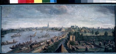 "乡村娱乐"（Les divertissements de la campagne）乡村的乐趣，河边散步、乡村舞会、野餐和露天游戏的场景。汉斯-波尔（Hans Bol，1534-1593 年）1592 年水粉画 莫斯科普希金博物馆 作者 汉斯·波尔