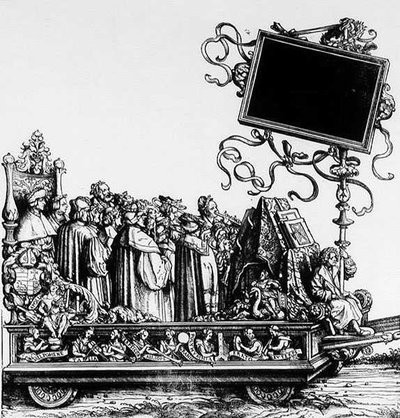 Maximilans凯旋游行的场景，第1516-18页 作者 汉斯·伯格克米尔