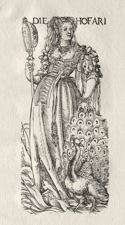 七个恶习：骄傲，c。 1510。 作者 汉斯·伯格克米尔