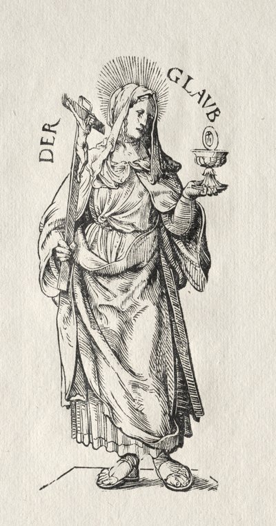 七个美德：信仰。 作者 汉斯·伯格克米尔