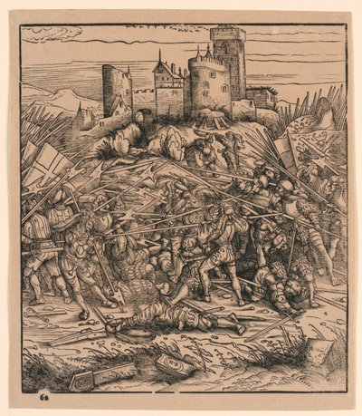 诺德斯战役，选自 "Der Weisskunig" 作者 汉斯·布尔格米尔（Hans Burgkmair）