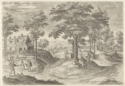 Scheut 的麻风病院景观
De laserije onderwegen schuet（物上标题）
布鲁塞尔附近的风景（系列标题） 作者 汉斯·波尔