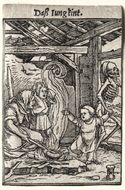 死亡之舞：儿童，c。 1526。 作者 汉斯·霍尔拜因
