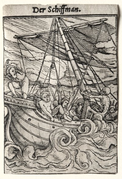 死亡之舞：水手，c。 1526。 作者 汉斯·霍尔拜因