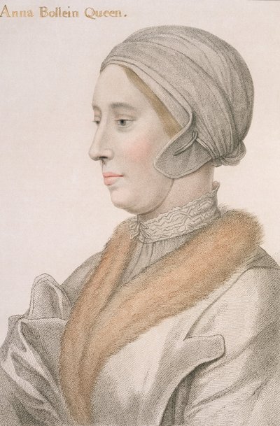 Anne Boleyn（1507-36）由Francesco Bartolozzi（1727-1815）刻 作者 小汉斯·霍尔拜因
