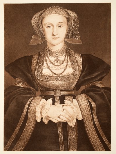安妮的克利夫斯，1539年，酒吧。 1902年（珂罗版） 作者 小汉斯·霍尔拜因