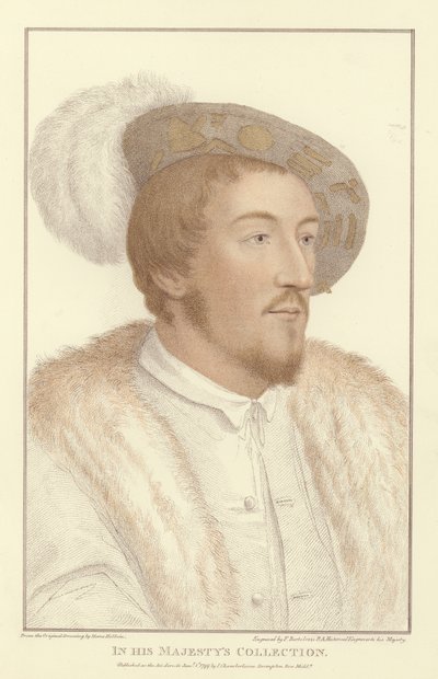 匿名男子（aquatint） 作者 Hans Holbein der Jüngere