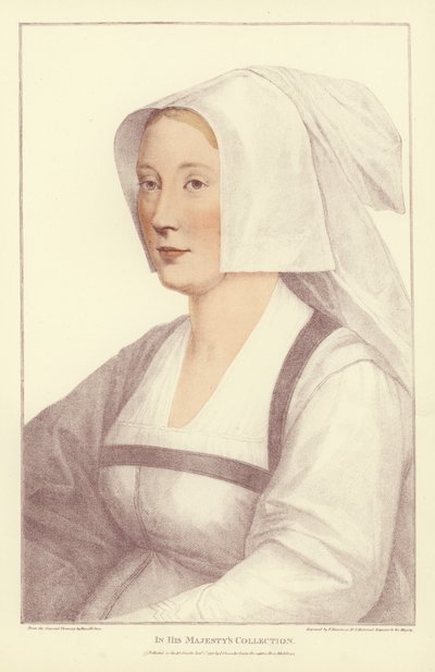 匿名女人（aquatint） 作者 Hans Holbein der Jüngere