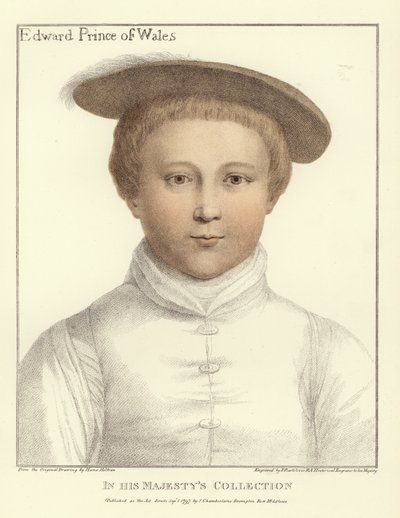 爱德华，威尔士亲王（aquatint） 作者 Hans Holbein der Jüngere