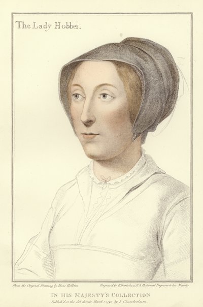 伊丽莎白，女士爱好（aquatint） 作者 Hans Holbein der Jüngere