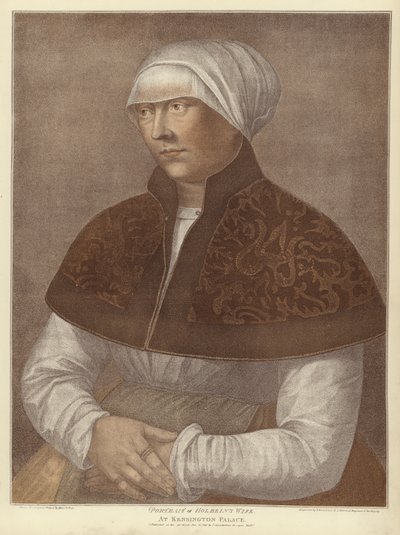 Elsbeth，Hans Holbein（aquatint）的妻子 作者 小汉斯·霍尔拜因