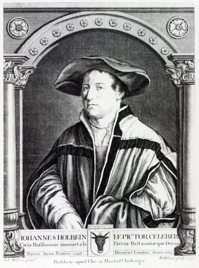 Hans Holbein the Younger，由Bartholomaus Huebner雕刻，1790年 作者 小汉斯·霍尔拜因