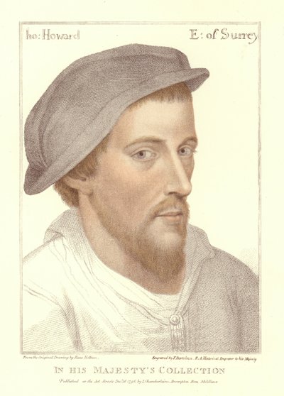 亨利霍华德，萨里伯爵（aquatint） 作者 Hans Holbein der Jüngere