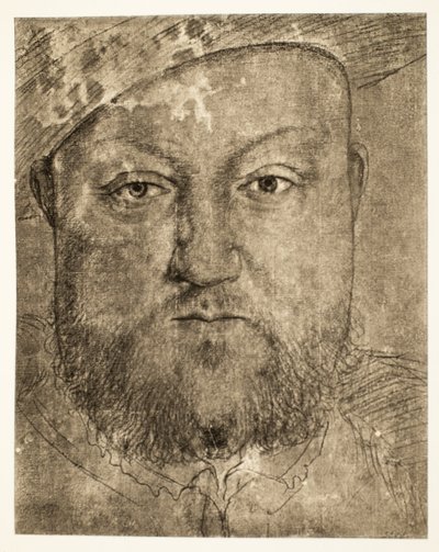 亨利八世粉笔画，1540年，酒吧。 1902年（珂罗版） 作者 小汉斯·霍尔拜因