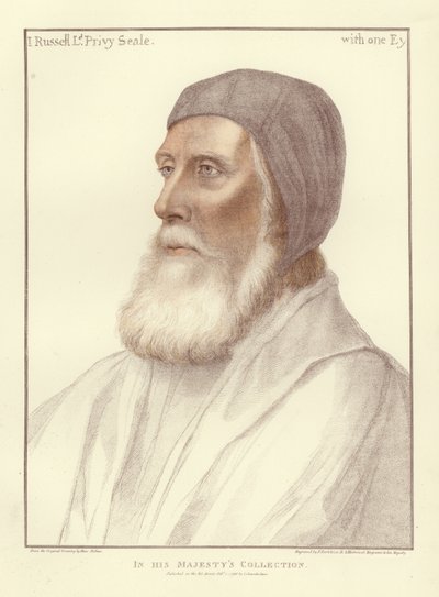 贝德福德伯爵约翰罗素（aquatint） 作者 Hans Holbein der Jüngere