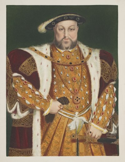 亨利八世（1491-1547）的肖像，49岁，酒吧。 1902 作者 Hans Holbein der Jüngere