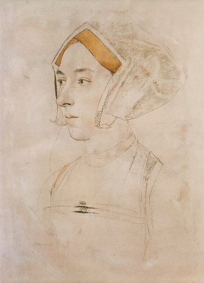 威洛比夫人的肖像（纸上粉彩） 作者 小汉斯·霍尔拜因