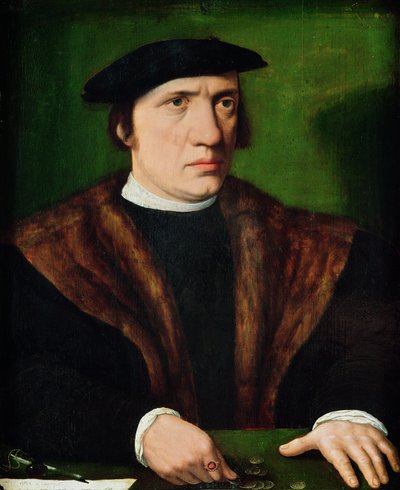 一个男人的肖像 作者 Hans Holbein der Jüngere