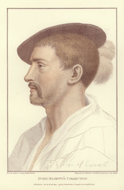 Quocoute的西蒙乔治（aquatint） 作者 Hans Holbein der Jüngere