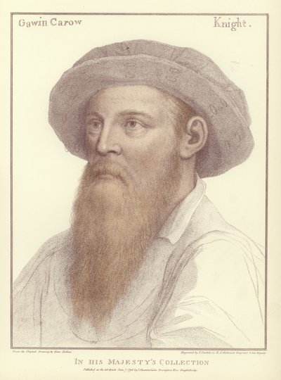 加文·卡鲁爵士（aquatint） 作者 Hans Holbein der Jüngere