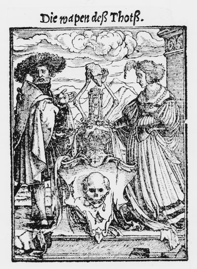 死亡之箱，来自&39;死亡之舞&39;，由Hans Lutzelburger雕刻，第1538页 作者 小汉斯·霍尔拜因
