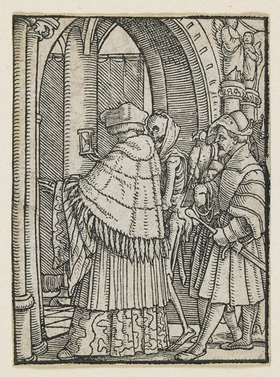 来自死亡之舞（里昂）的佳能，1538年，1523-1526 作者 小汉斯·霍尔拜因