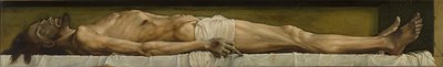 死者基督，1521年（面板上的蛋彩画） 作者 小汉斯·霍尔拜因