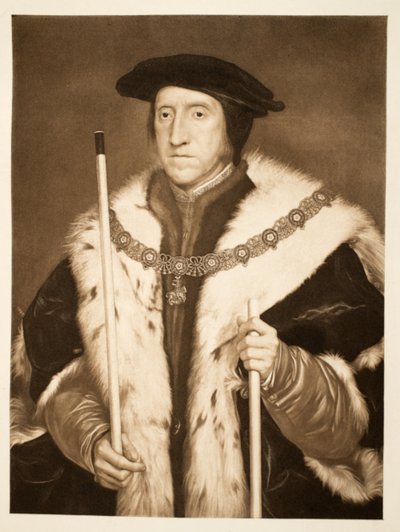 托马斯霍华德，诺福克第三公爵，酒吧。 1902年（珂罗版） 作者 Hans Holbein der Jüngere