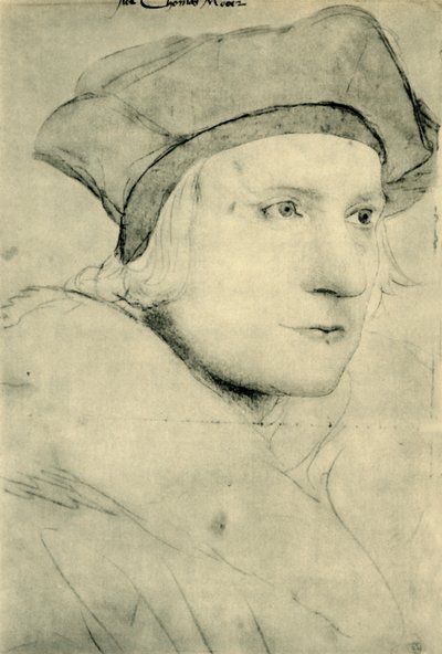 托马斯-莫尔爵士，约1526-1527年，1943年。 作者 小汉斯·霍尔拜因