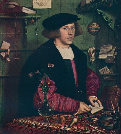 商家乔治·吉塞（Georg Gisze），1532年 作者 小汉斯·霍尔拜因