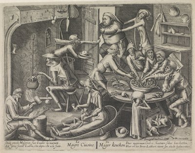 Le Maigre Cuisine
Le Maigre Cuisine / The Lean Cuisine（实物标题）
Le Maigre Cuisine 和 Fat Cuisine（系列名称） 作者 Hans Liefrinck (I) (可能)
