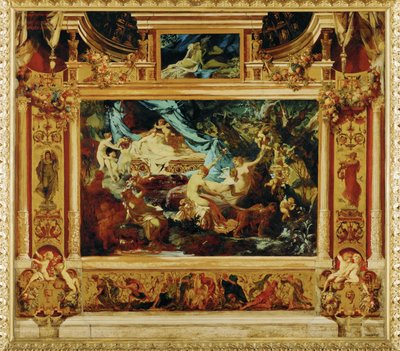 仲夏夜之梦......（布面油画） 作者 汉斯·马卡特（Hans Makart）