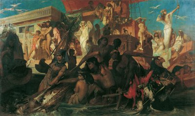 Die Niljagd 作者 汉斯·马卡特（Hans Makart）