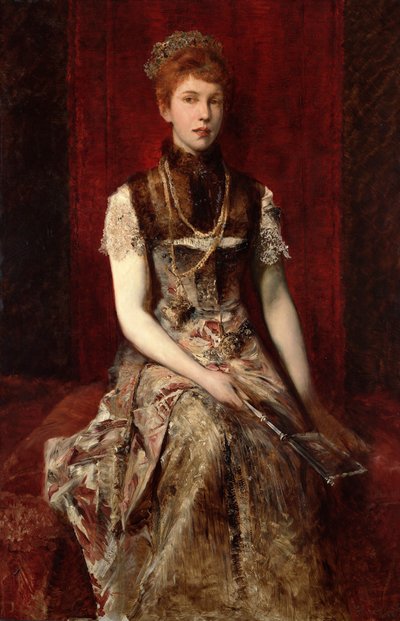 朵拉-傅尼叶-加比永（Dora Fournier-Gabillon），1879 年左右 作者 汉斯·马卡特（Hans Makart）