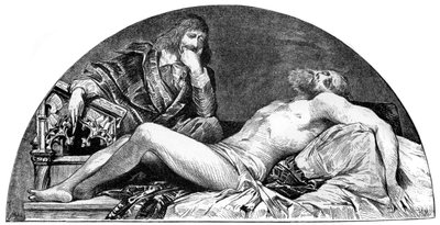 活跃于意大利的西班牙艺术家约瑟夫·里贝拉（Joseph Ribera），c1880-1882年。 作者 汉斯·马卡特（Hans Makart）
