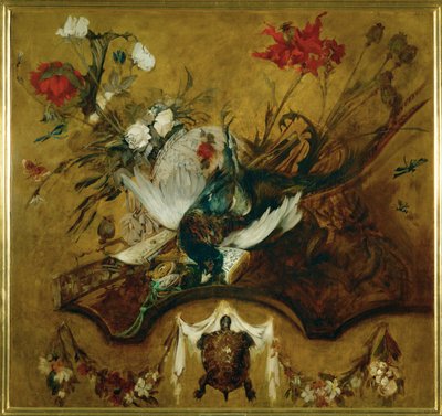 大型狩猎静物......（布面油画） 作者 汉斯·马卡特（Hans Makart）