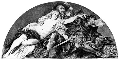 法兰德斯巴洛克式的画家彼得·保罗·鲁本斯（Peter Paul Rubens），c1880-1882年 作者 汉斯·马卡特（Hans Makart）