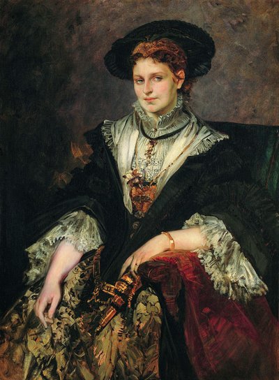 贝莎·冯·皮洛蒂的肖像，1872-1873年 作者 汉斯·马卡特（Hans Makart）