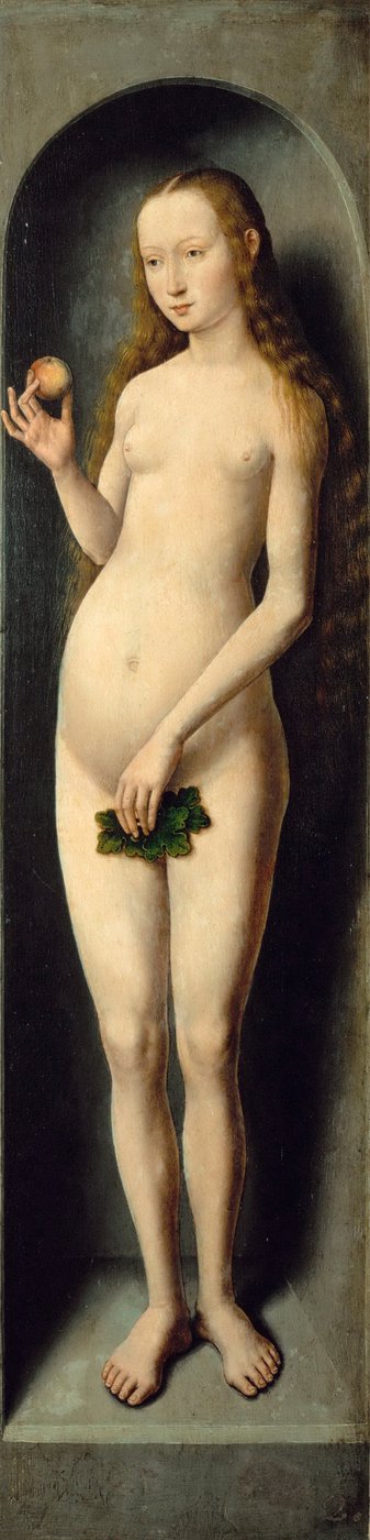 前夕。 施洗者圣约翰小三联画的侧翼 - Hans Memling (1433/40-1494)。 木头油彩，约 1485 年。尺寸：69,3x17,3 厘米。 维也纳艺术史博物馆 作者 汉斯·梅姆林