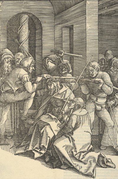 基督冠以荆棘，来自Speculum passionis domini nostri Ihesu Christi，1507。 作者 Hans Schäufelein the Elder