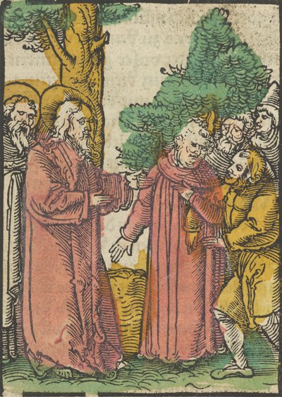 基督为聋哑人治病，出自Das Plenarium，1517年。 作者 Hans Schäufelein the Elder