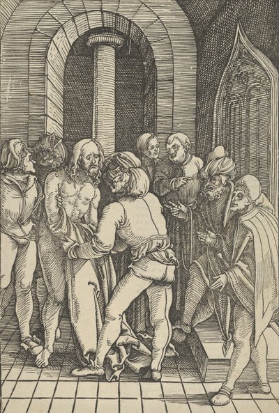 基督脱衣，来自Speculum passionis domini nostri Ihesu Christi，1507。 作者 Hans Schäufelein the Elder