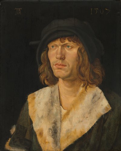 一个人的肖像，约1507年。 作者 Hans Schäufelein the Elder