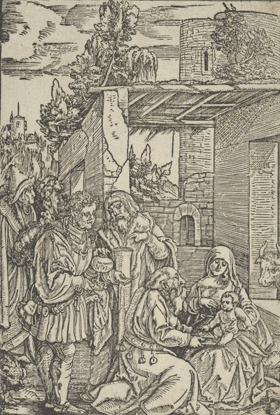 麦琪的崇拜》，出自《Ewangeli und Epistel》，1512年。 作者 Hans Schäufelein the Elder