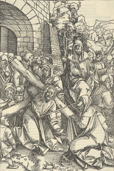 背负十字架，来自Speculum passionis domini nostri Ihesu Christi，1507。 作者 Hans Schäufelein the Elder