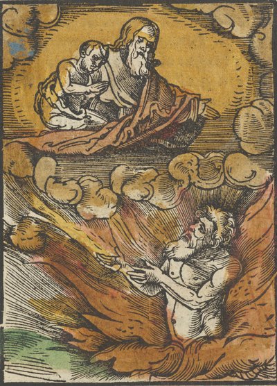 地狱中的富人和亚伯拉罕膝下的可怜的拉撒路，选自Das Plenarium，1517。 作者 Hans Schäufelein the Elder
