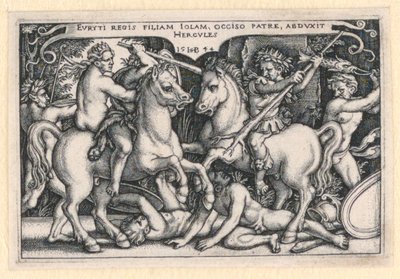赫拉克勒斯绑架伊奥莱 作者 Hans Sebald Beham